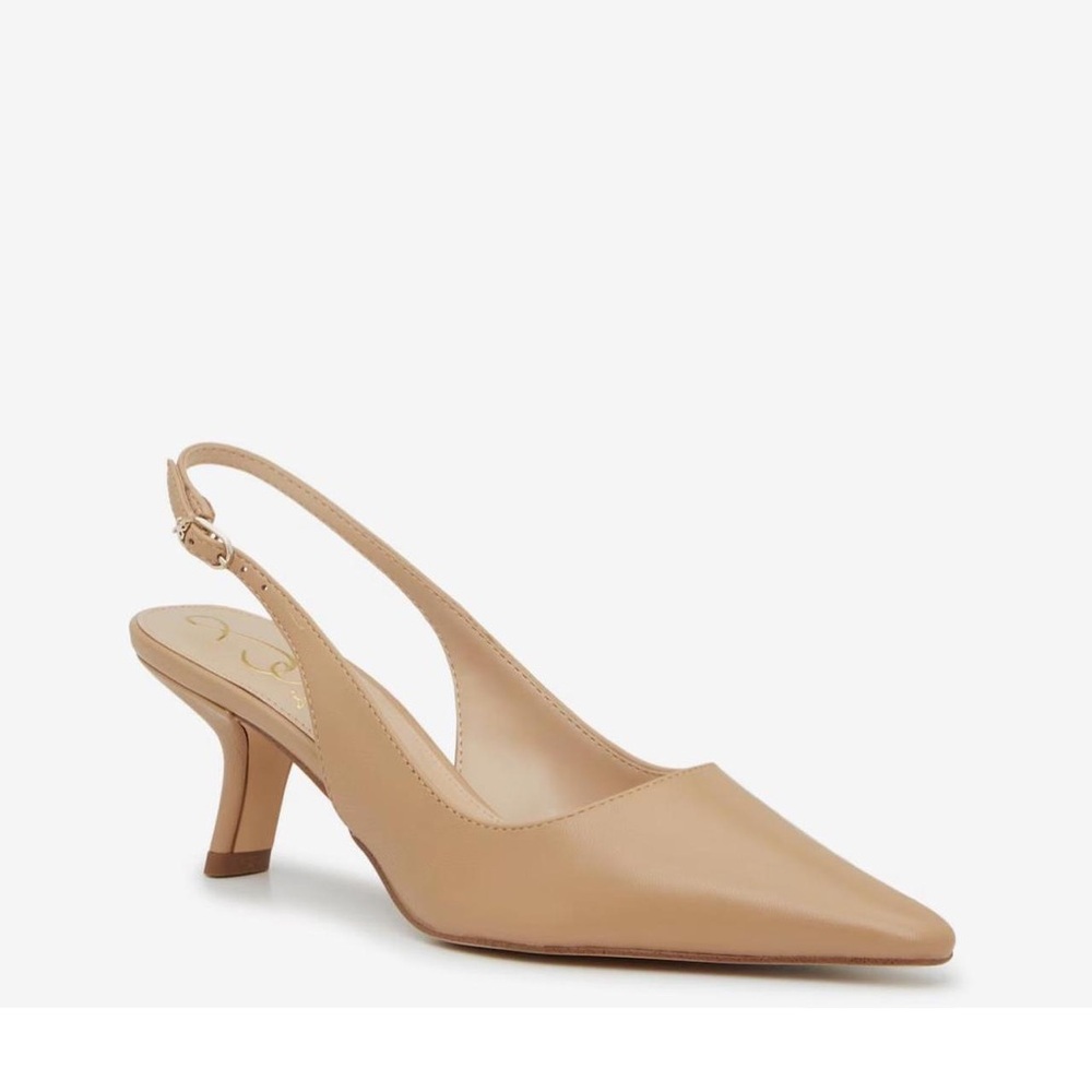 Sam Edelman Women's Bianka Slingback Heels in Beige size 10